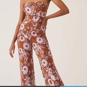 Anthropologie the Botanist floral jumpsuit NWT size 6